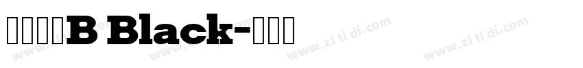朝华标题B Black字体转换